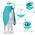 Pet Water Dispenser Feeder Container Portable with Drinking Cup Bowl Outdoor Hiking for sale