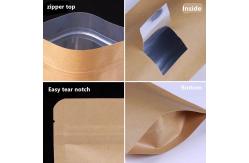 China Kraft Paper Bag Custom Printed 200g Capacity Gravure Printed Food Packaging Solution supplier