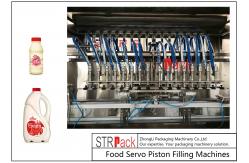 China Fresh Cream Piston Volumetric Bottle Liquid Filling Machine Automatic 8 Heads supplier
