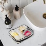 Waterproof Soft smooth Travel Bag for Toiletries - Travel Makeup Bag Clear Makeup Bags with Zipper for sale