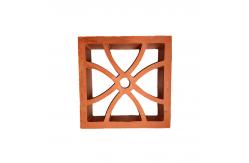 China Red Clay Terracotta Hollow Breeze Blocks Bricks For Wall Cladding Panel supplier