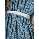 Sew On Reflective Piping With Cotton Strip Silver Black Blue Color for sale