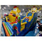 Automatic Move Inflatable Bounce House With Slide SpongeBob SquarePants Inflatable Fun City for sale