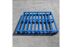 China Industrial Folding Steel Storage Cage Stackable Wire Mesh Pallet Cage 200kg Capacity supplier