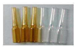 China Clear Empty Glass Vial Labels Hair Or Ginseng Ampoule For Injection supplier