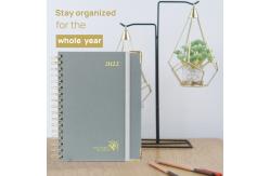 China FSC Grey Vertical Layout Custom 2023 Planner WIth Medal Corners supplier