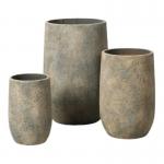 Hand Carved Frost Resistant GRC Planter Pots With Drainage Holes Customizable