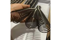 China Wire Dia2.0mm Electroplating Black Spiral Binding Coils supplier
