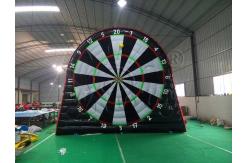 China Two Sides Inflatable Sports Games / Soccer Dart Board For Large Playground supplier