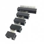 DC3 6P 8P 10P 14P 16P 20P 26P 2.54mm Socket Header Connector Male Double-spaced Right Angle IDC for sale