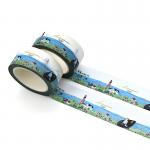 No Residue Printed Japanese Washi Paper Tape For Stationery for sale
