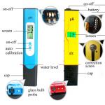Waterproof Digital PH Meter Tester , Digital PH Pen Tester High Accuracy for sale