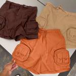 OEM Custom Logo Streetwear Men's Zipper Pocket Cargo Shorts Oversized Gym Basketball Black Jogger Sports Cargo Pants for sale