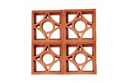 China Construction Material China Classical Pattern Design Facade Tiles Ceramic Hollow Bricks supplier