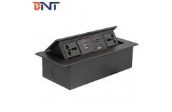 China Tabletop Pop Up Media Socket With USB Charger supplier
