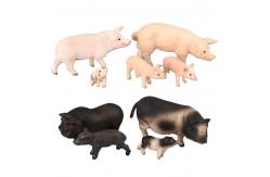 China Custom Simulation Animals Model Toys Sets Pig Plastic Action Figures Educational Toys supplier
