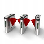 Airport Security Flap Barrier Turnstile Swing Gate Face Recognition Parking Qr Code