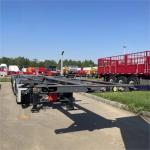 Q345B Steel 4 Axles 40 Ft Container Transport Skeletal Chassis Semi Truck Trailer for sale