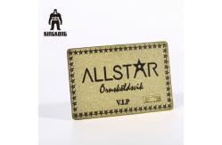 China Customised Design Deboss Textured Finish Metal Business Credit VIP Card supplier