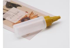 China Plastic Cylinder Frosted Clear Bottle 30ml With Screw Long Nozzle Cap Cosmetic supplier