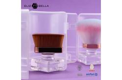 China Customized Logo Single Kabuki Brush Foundation Brush with Synthetic Hair and Angular Blush supplier