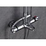 Modern Design Rainfall Shower System , Luxury Shower System ROVATE Polished Chrome