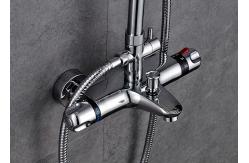 China Modern Design Rainfall Shower System , Luxury Shower System ROVATE Polished Chrome supplier