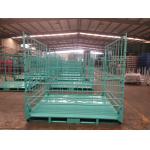 Fork Access 50*100mm Mesh 6.0mm Wire Metal Pallet Cages for sale