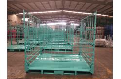China Fork Access 50*100mm Mesh 6.0mm Wire Metal Pallet Cages supplier