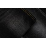 Stretch 11.5oz Cotton Spandex Denim Fabric Sulfur Black 170cm Full Width for sale