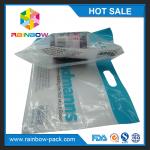custom reusable food packaging plastic zip-lock bags  slider k bag with logo stand up bag clear front for sale