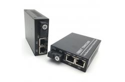 China Single Dual Fiber Ethernet Media Converter IEEE802.3ab 1000Base - T 0.5A supplier