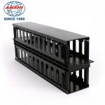 1U 19 Inch Plastic Double Sided Cable Manager ABS Material for sale