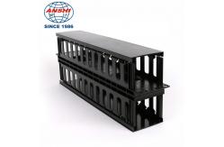 China 1U 19 Inch Plastic Double Sided Cable Manager ABS Material supplier