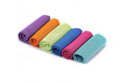 China Plain Microfiber Cooling Towel Reusable Hand Wash Cooling Towel For Instant Refreshment supplier
