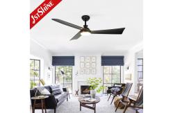 China 52 Inch Dimmable LED Light Ceiling Fan With Lights Remote Control 6 Speed supplier