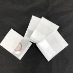 OEM Custom White Logo Size Resealable Kraft Paper With Transparent Window For Coffee Bean jewelry Packaging Pouch for sale