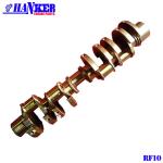 HRC46 Iron Steel RF10 Flat V10 Diesel Engine Crankshaft for sale