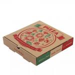 Corrugated Paper Pizza Packing Box Reusable Custom Design 16in for sale