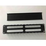 2u Horizontal Cable Management , Dustproof 19 Inch Rack Cable Management With Cover
