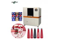 China 360 Degree Rotation Cylinder Uv Printer Glass Plastic Water Beer Bottle Printing Machine supplier