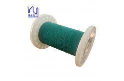 China Natural Silk Covered Litz Wire 10 X 0.08mm Silver Conductor supplier