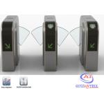 DC24V retractable Controlled Access Turnstiles wirh card reader identification equipments for sale