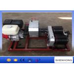 5 Ton Electric Cable Pulling Winch / Double Capstan Winch With Honda GX390 Gasoline Engine for sale