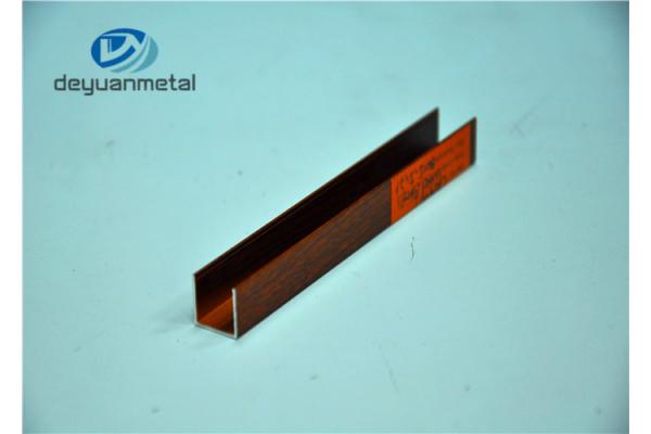 Durable Anodized Aluminum Extrusions , House Decoration U Shaped Aluminium Profile