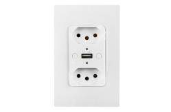 China Multi Functional Brazilian Smart WiFi Plug 10A With USB Charging supplier