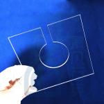 Coustomization Transparent Uv Fused Silica Sheet Plate For Uvc Led Lamp for sale