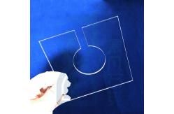 China Coustomization Transparent Uv Fused Silica Sheet Plate For Uvc Led Lamp supplier