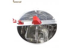 China 2 frame Manual Stainless Steel Bee Honey Extractor for beekeeping supplier