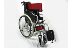 China Easy To Carry Foldable Aluminum Manual Wheelchair With Flip Up Desk Armrest supplier